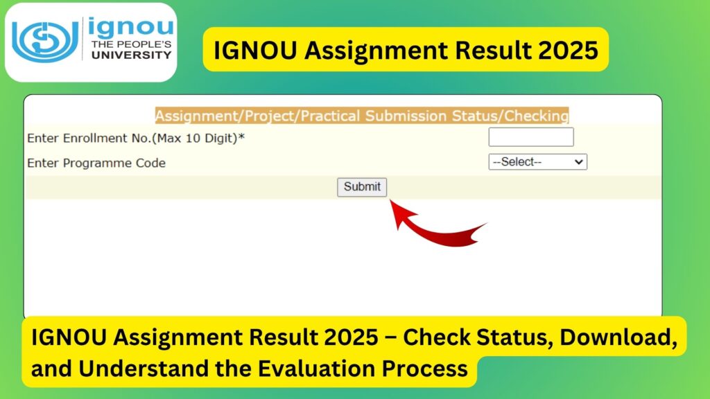IGNOU Assignment Result 2025 – Check Status, Download, and Understand the Evaluation Process