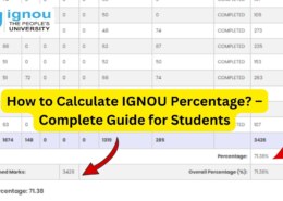 How to Calculate IGNOU Percentage? – Complete Guide for Students