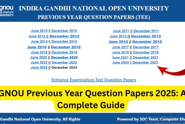 IGNOU Previous Year Question Papers 2025: A Complete Guide