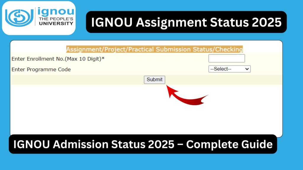 IGNOU Admission Status 2025 – Complete Guide