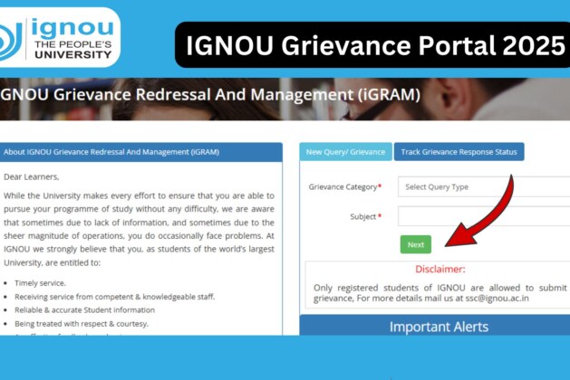 IGNOU Grievance Portal 2025 – A Complete Guide