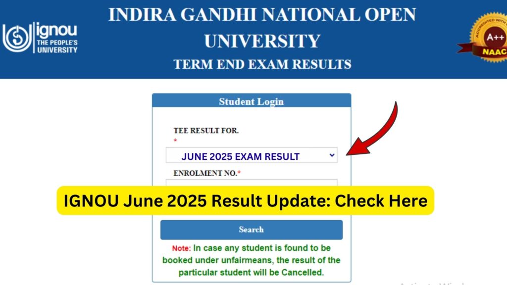 IGNOU June 2025 Result: Complete Guide for Students
