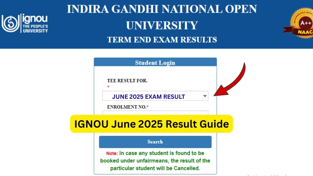 IGNOU June 2025 Result Guide – Everything You Need to Know