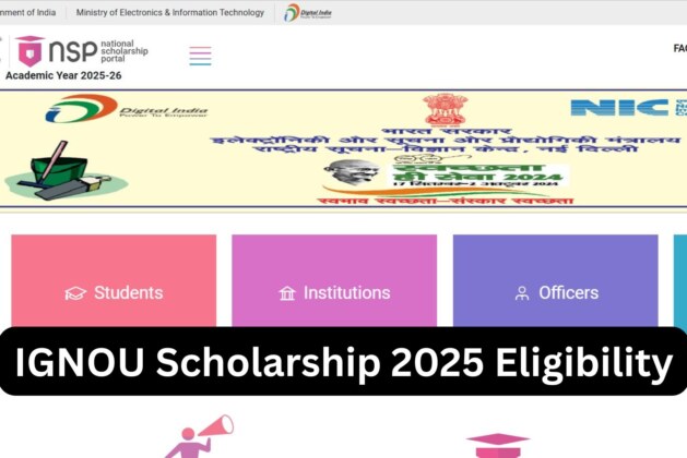 IGNOU Scholarship 2025 Eligibility – Complete Guide for Students