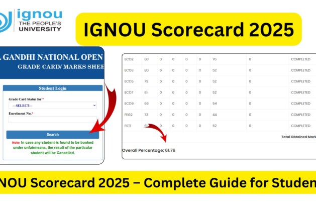 IGNOU Scorecard 2025 – Complete Guide for Students