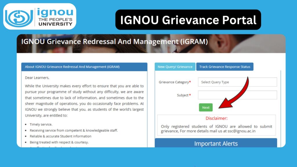 IGNOU Grievance Portal: Complete Guide for Students