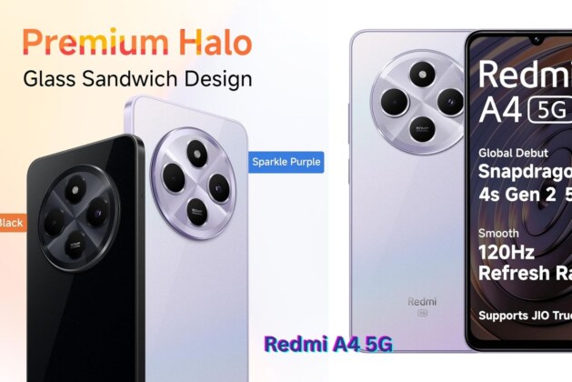 Redmi A4 5G (Sparkle Purple, 6GB RAM, 128GB Storage) – Global Debut with Snapdragon 4s Gen 2 and Segment’s Largest 6.88-inch 120Hz Display