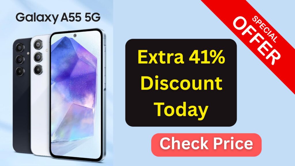 Samsung Galaxy A55 5G (Awesome Iceblue, 8GB RAM, 256GB Storage): A Perfect Blend of Power, Design, and Intelligence 1 Samsung Galaxy A55 5G (Awesome Iceblue, 8GB RAM, 256GB Storage): A Perfect Blend of Power, Design, and Intelligence