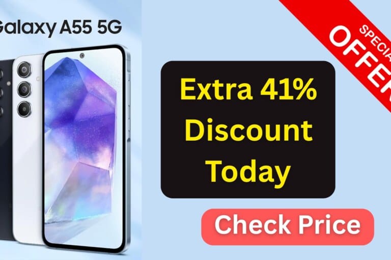 Samsung Galaxy A55 5G (Awesome Iceblue, 8GB RAM, 256GB Storage): A Perfect Blend of Power, Design, and Intelligence